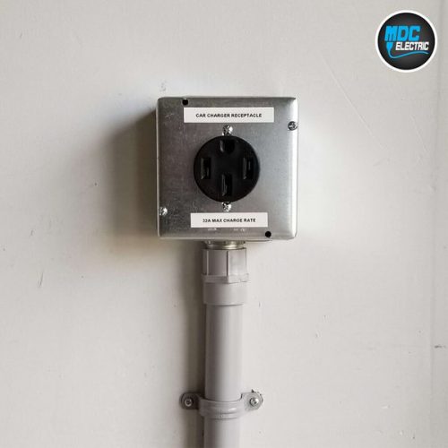 Nema 14-50 receptacle installation in Markham by MDC Electric