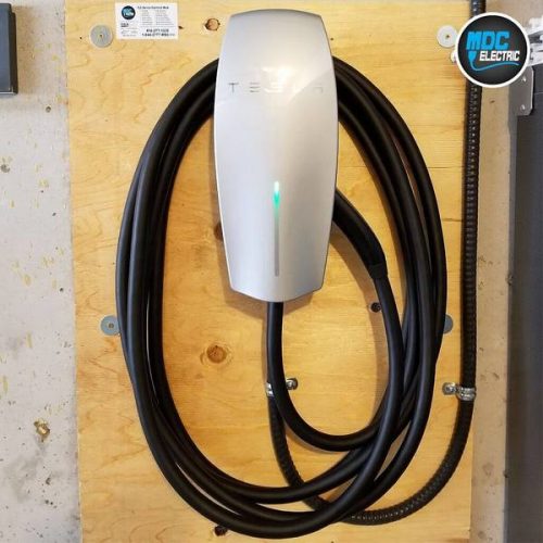 Tesla electric car charger in Toronto by MDC Electric