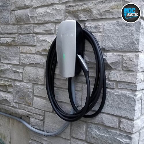 Tesla model x charger installation Toronto by MDC Electric