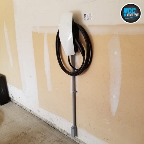 Residential electric car charger installation