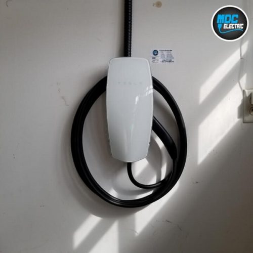 Tesla charger installation for Model Y by MDC Electric