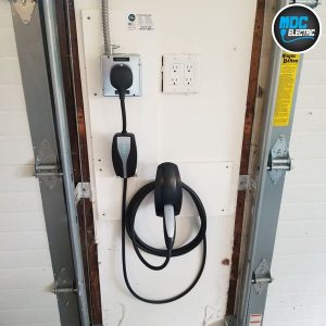 Nema 14-50 installation between garage doors by MDC Electric