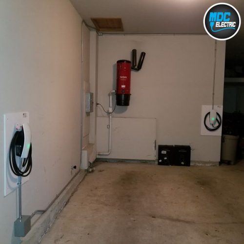 Dual Tesla Wall Connector installation by MDC Electric
